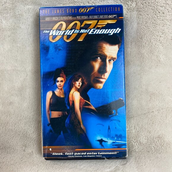 The World Is Not Enough 1999 Pierce Brosnan Sophie Marceau Action Adventure VHS - Picture 1 of 2